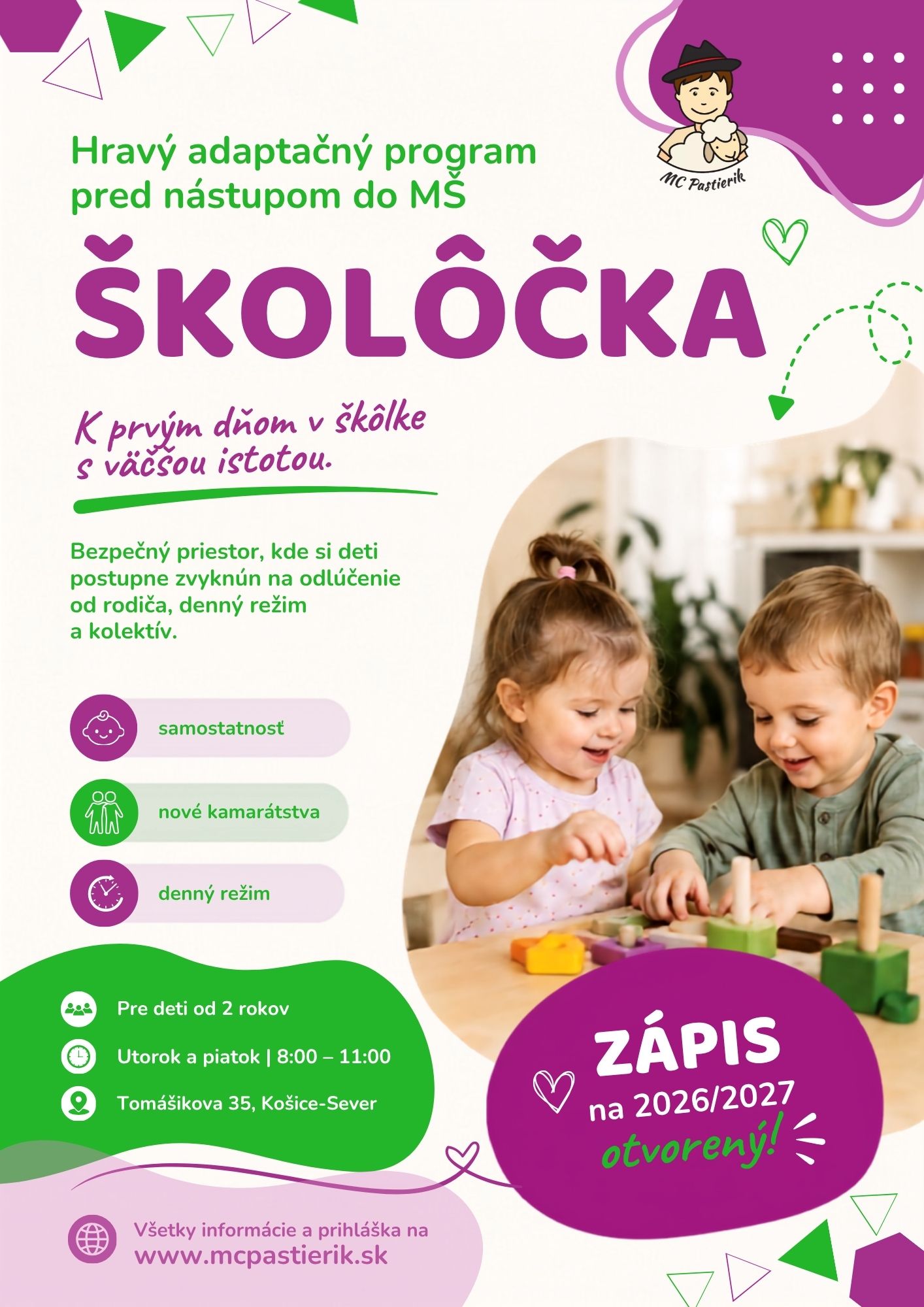 Školôčka – adaptačný program v Pastierikovi