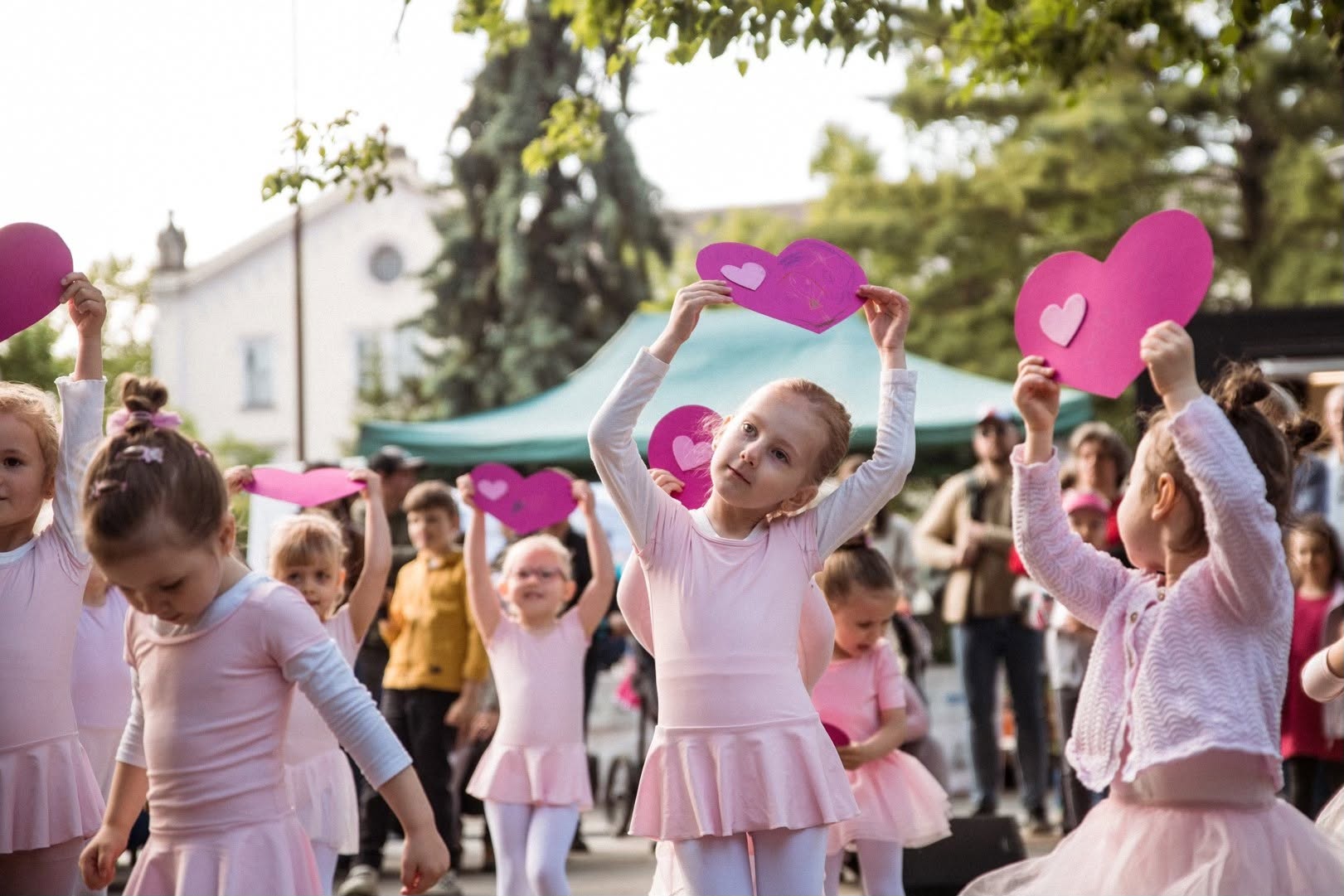 Spoločné vystúpenie detského baletu Na špičkách