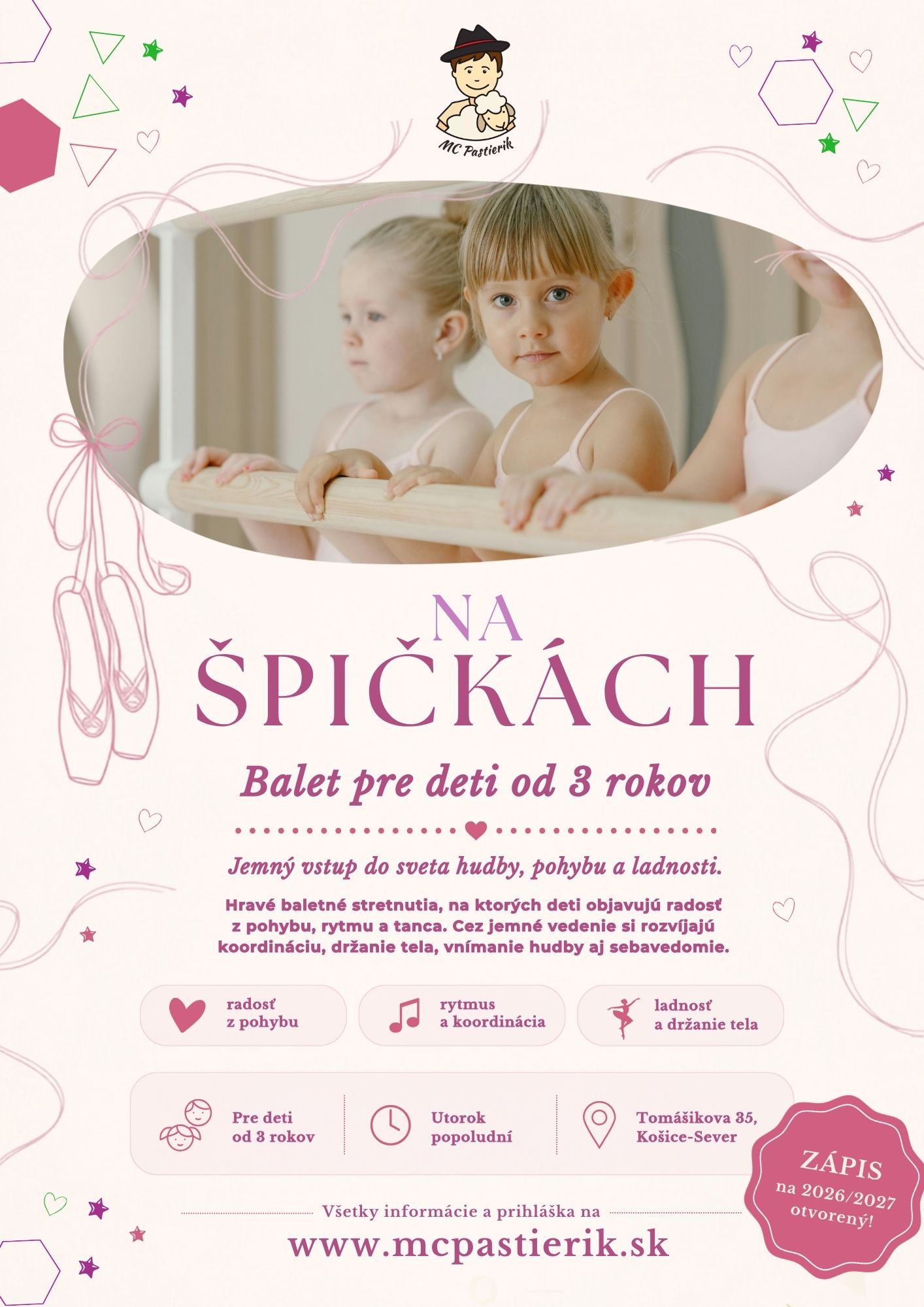 Na špičkách – detský balet v Pastieriku