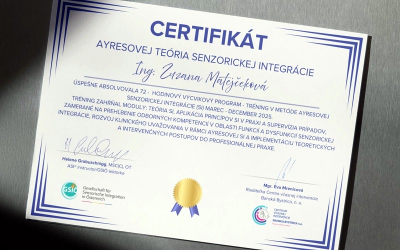 Keď sa odbornosť stretne so srdcom: Senzorická integrácia v Pastieriku