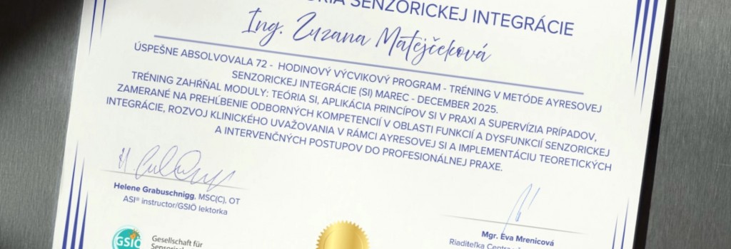 Keď sa odbornosť stretne so srdcom: Senzorická integrácia v Pastieriku