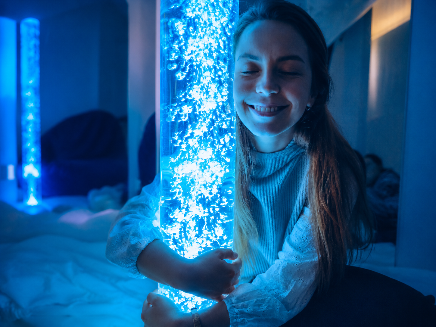 Praktické ukážky a práca s pomôckami na kurze Snoezelen